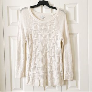Sonoma Cream Scoopneck Knit Sweater